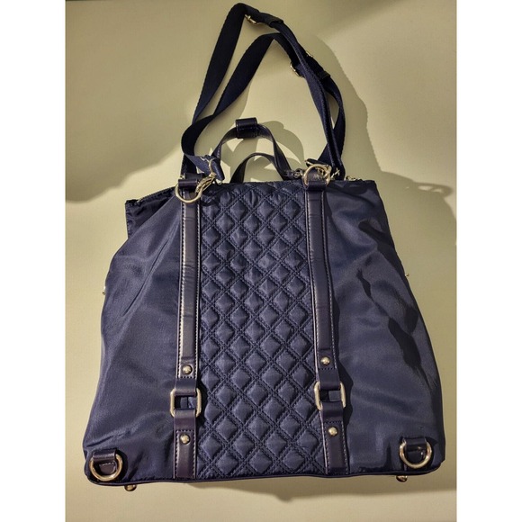 White House Black Market Navy Purse - Nylon - Picture 6 of 9